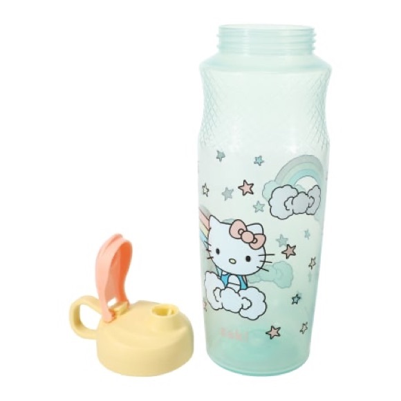 NWT Zak!® Hello Kitty® Water Bottle 30oz - Teal Rainbow - Picture 3 of 3